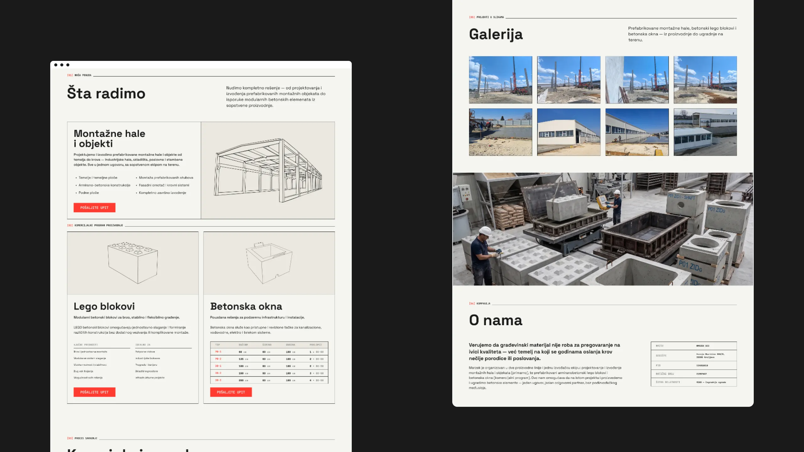 Marzek product screens